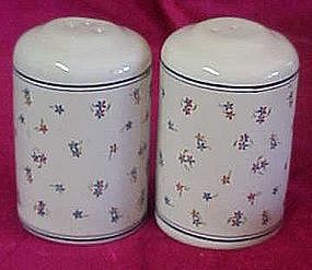 Nice ceramic calico flowers salt and pepper shaker