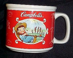 Campbells soup mug , kid gardening