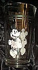 Pie eyed Mickey mouse drinking glass by Gibson