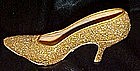 Just the right shoe, Golden Stiletto heel, by Raine