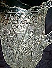 Vintage 1909 Imperial diamond Lace  crystal pitcher