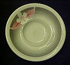 Wallace stenciled airbrushed flower, saucer, restaurant