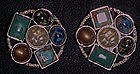 Vintage Sarah Coventry Happy Holiday clip earrings