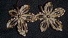 Vintage sarah Coventry Ivy earrings, goldone clips