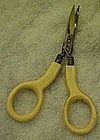 Antique celluloid handle sewing scissors