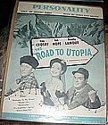 Personality sheet music, from Road to Utopia, 1945