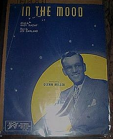 In the Mood,  sheet music,  Glen Miller cover