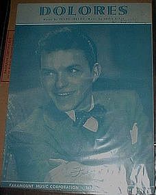 Dolores, sheet music by Frank Sinatra 1941