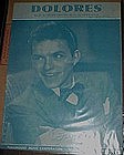 Dolores, sheet music by Frank Sinatra 1941