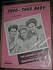 Shoo-Shoo baby, Andrews Sisters cover 1943