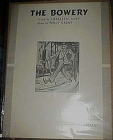 The Bowery,sheet music by Charles Hoyt