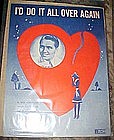 I'll do it all over again, vintage sheet music 1945