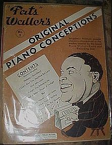 fats Waller ORIGINAL Piano conceptions #2, folio book