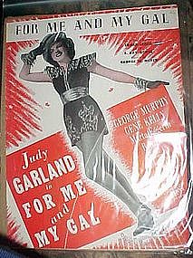 For me and my Gal, Sheet music 1932, Judy Garland cover