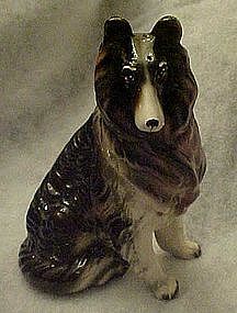 Vintage Enesco Lassie Collie  ceramic bank E-3128