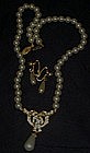 Vintage Sarah Coventry pearl drop necklace and earrings