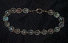 Vintage aurora borealis crystal bracelet