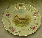 Old sandpiper cabinet plate with roses and gold swags