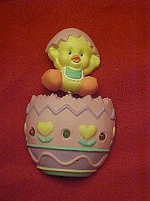 Avon hatching Easter chick ,egg, blinking pin