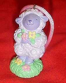 Avon purple lamb easter ornament