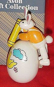 Avon Love a Bunny Easter ornament. Bunny with crayon