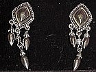 Avon western silver dangle earrings, new