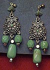 Avon Western turquoise and silver dangle earrings