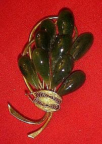 Vintage Jade pin