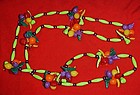 Fun  Funky plastic  tropical fruit necklace