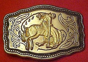 Bronc rider / bucking horse belt buckle