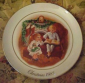 1983 Avon Christmas plate, Christmas memories