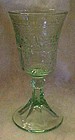 Tiara Lords supper green chalice / wine goblet,