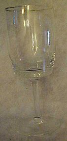 Gorham Accent 1551 crystal goblet platinum rim 7"