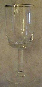 Gorham Accent 1551 crystal stemware platinum rim 5 3/4