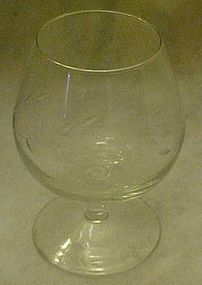 Princess House Crystal brandy  glass, heritage pattern