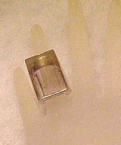 Vintage lucite ring, smoky lavender, size 5