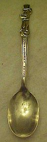 Vintage Huckleberry Hound spoon, silver plate