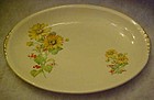 Paden City Pottery PCP60, yellow daisies oval platter