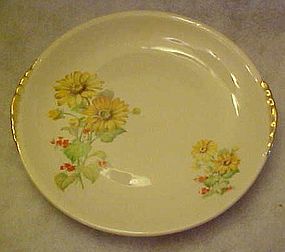 Paden City Pottery PCP60, yellow daisies, bread plate