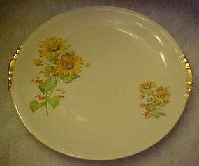 Paden City Pottery PCP60, yellow daisies, saucer