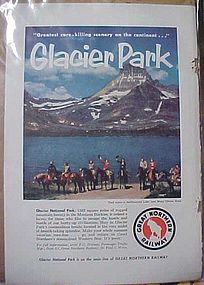 Vintage Great Northern Railway, Railroad train add