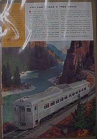 Vintage BuddTrain advertisement,  RDC