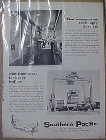 Vintage 1962 Southern Pacific Railroad advertisement
