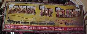Nostalgic metal sign, Timber Tot Trains