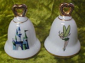 Disney souvenir shakers, Tinkerbell and magic Kingdom bell shape