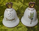 Disney souvenir shakers, Tinkerbell and magic Kingdom bell shape