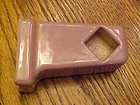 Vintage towel bar or toilet paper holder, arm, pink