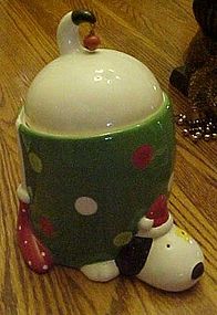 Giftcraft Inc Christmas puppy cookie jar