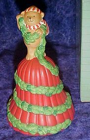 Avon Garland of Greetings porcelain Christmas bell 1991