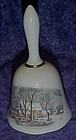 Avon  Currier And Ives Winter bell 1978 Reps award